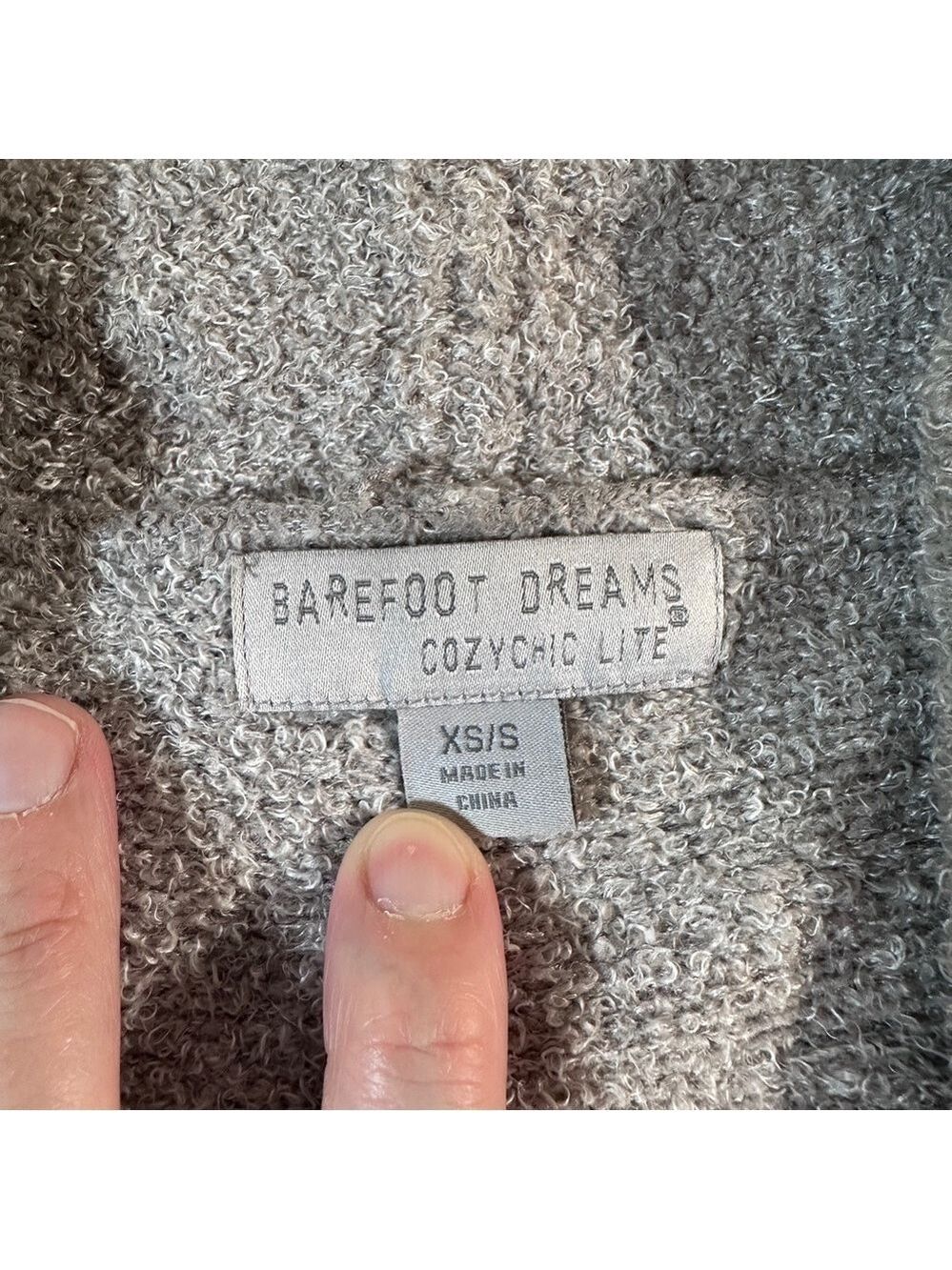 Barefoot Dreams Cozy Gray Cardigan - Picture 5 of 7